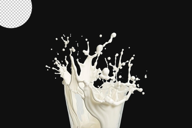 milk or yogurt splash isolated on the background