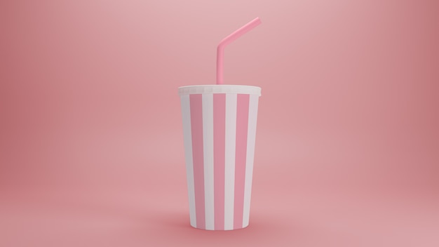 PSD milkshake mockup realistic