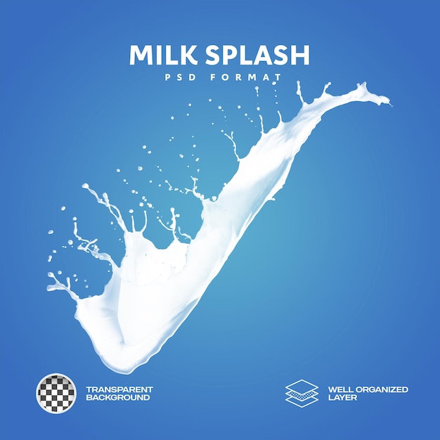 Milksplash Transparante en geïsoleerde achtergrond PNG 14