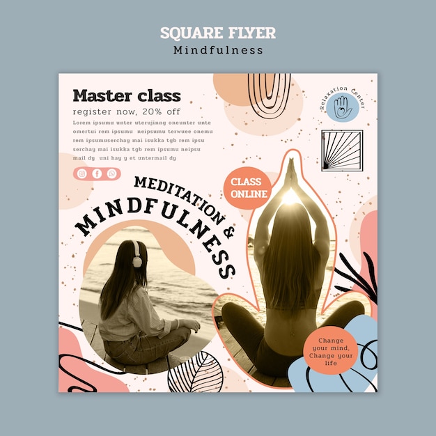 Mindfulness template design