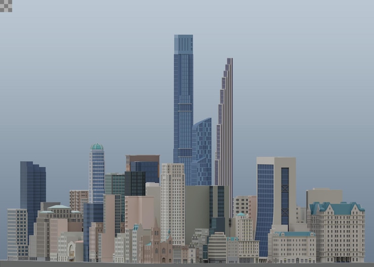 PSD minecraft 城市天际线