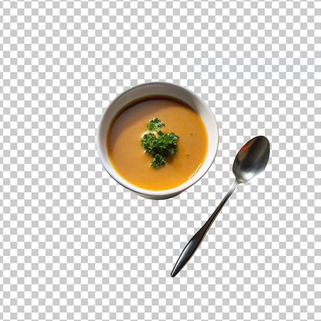 PSD minestrone soup on the table