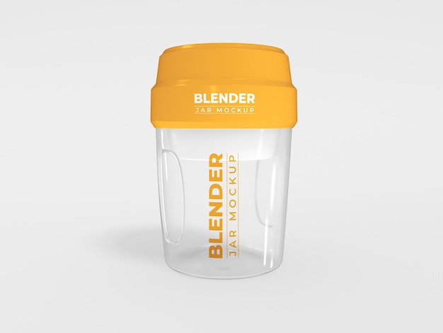 Mini blender jar mockup