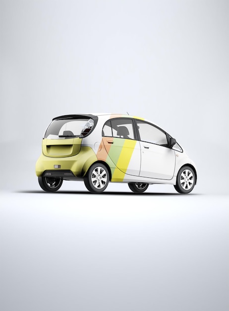 Дизайн макета мини-автомобиля в 3d-рендеринге