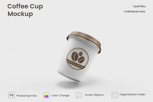 Mini coffee cup mockups Premium Psd