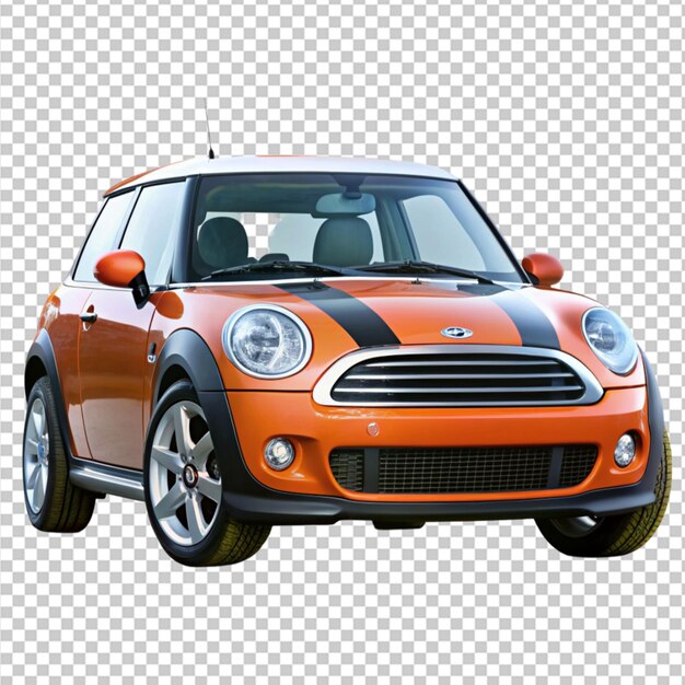 PSD mini coper car on transparent background