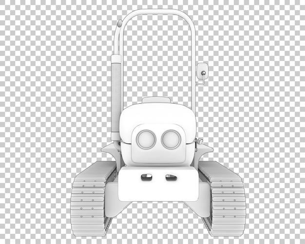 Mini crawler op transparante achtergrond 3d-rendering illustratie