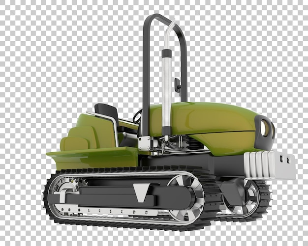 Mini crawler op transparante achtergrond 3d-rendering illustratie