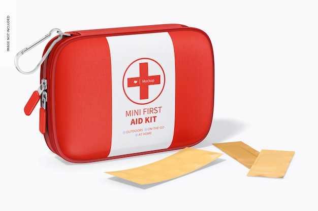 PSD mini first aid kit mockup