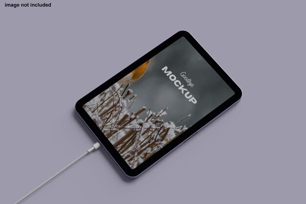 PSD mini-mockup van de tablet