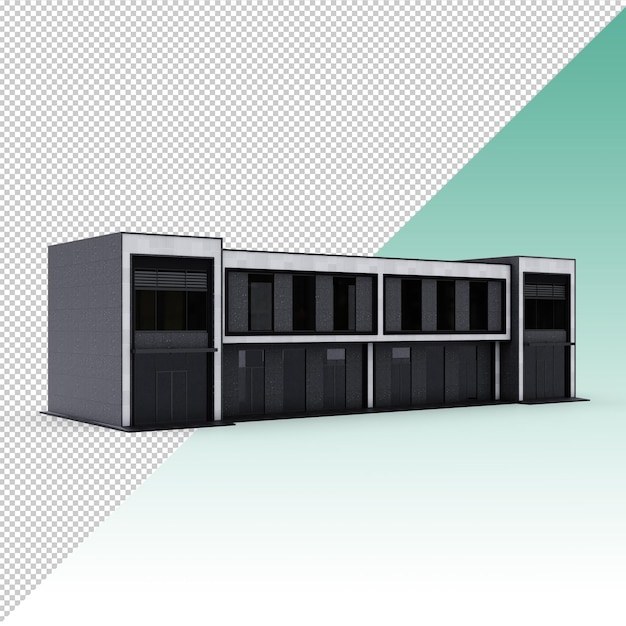 mini office building isolated