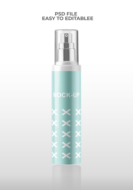 PSD mini spray per profumo mockup