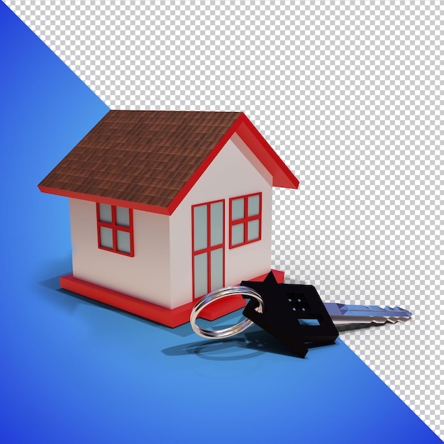 PSD mini investimento immobiliare 3d render