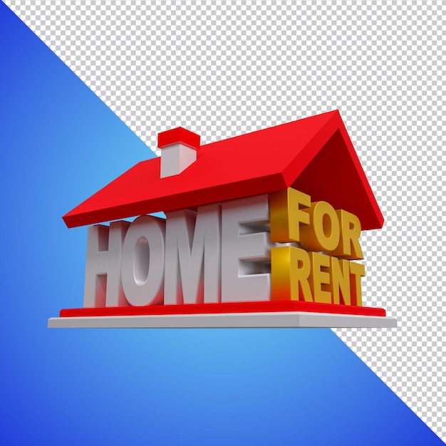 PSD mini investimento immobiliare 3d render