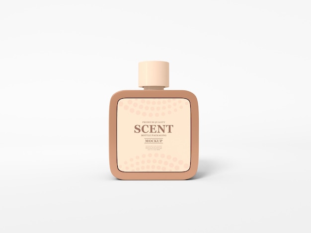 Mini bottiglia di profumo con scatola mockup