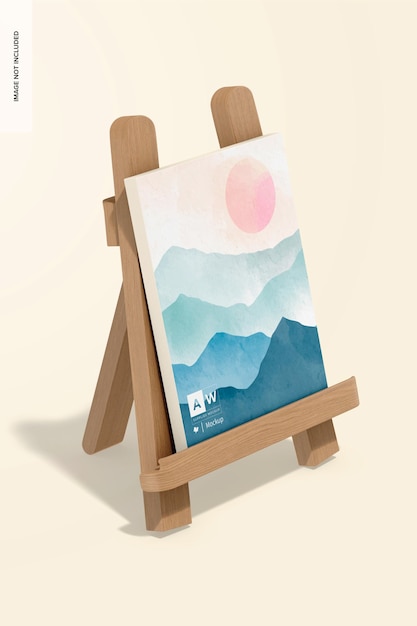 Mini table easel mockup