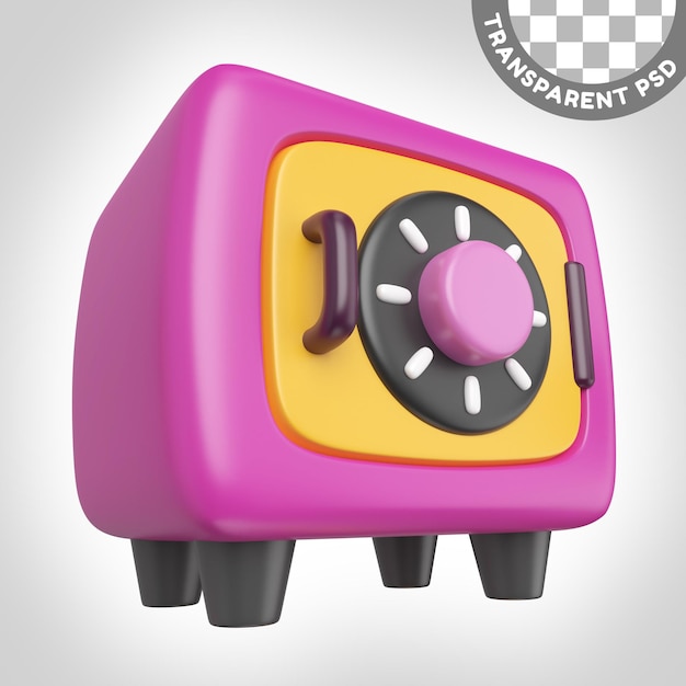 PSD mini vault 3d illustration icon