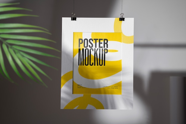 PSD minimaal mock-up posterontwerp