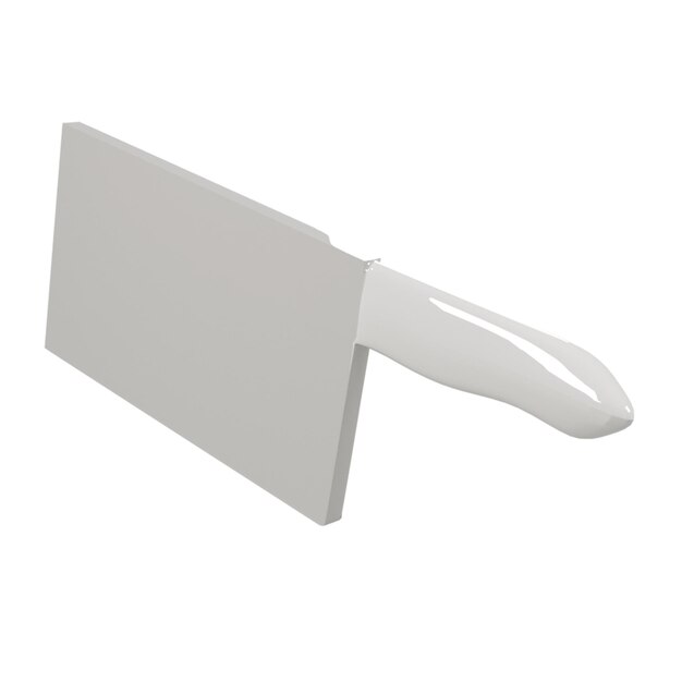 Minimal 3d icon kitchenware cleaver