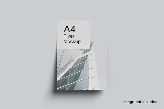 Minimal a4 flyer mockup design