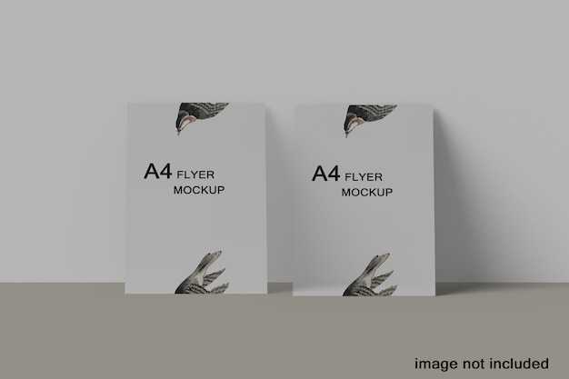 Minimal a4 flyer mockup design