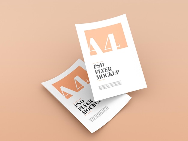 Minimal a4 flyer  mockup