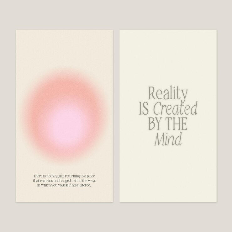 PSD minimal aesthetic instagram social media posts stories templates and quotes with bright gradients