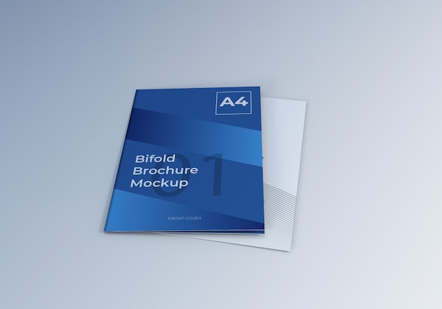 PSD minimal bifold brochure template