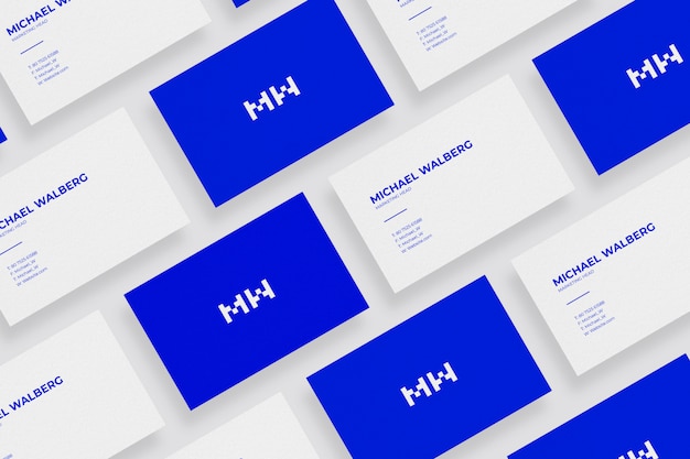 Minimal business card mockup design для брендинга и визуальной идентификации проектов графического дизайна