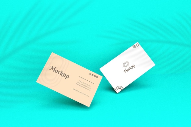 PSD minimal business card mockup design template for your brand