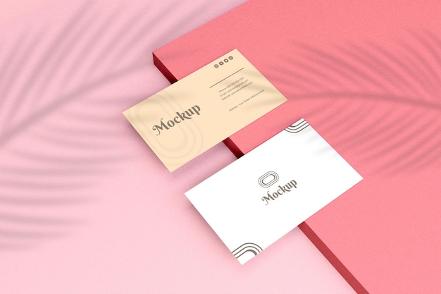 Minimal business card mockup design template for your brand