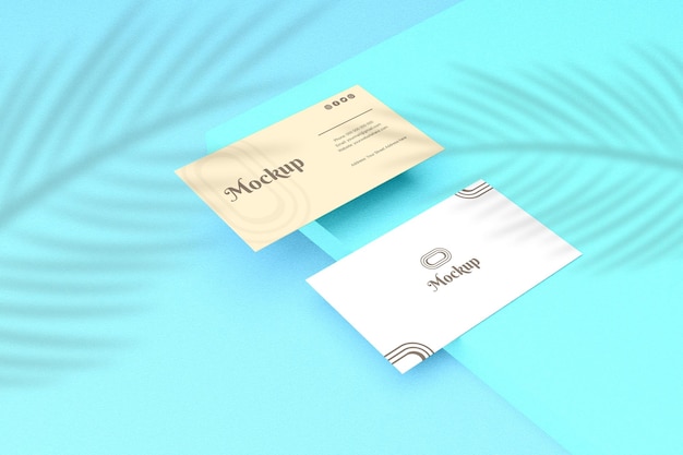 Minimal business card mockup design template for your brand