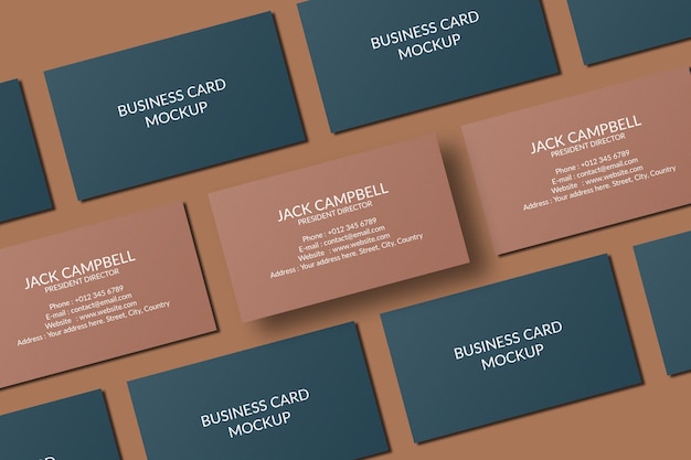 Minimal business card mockup design