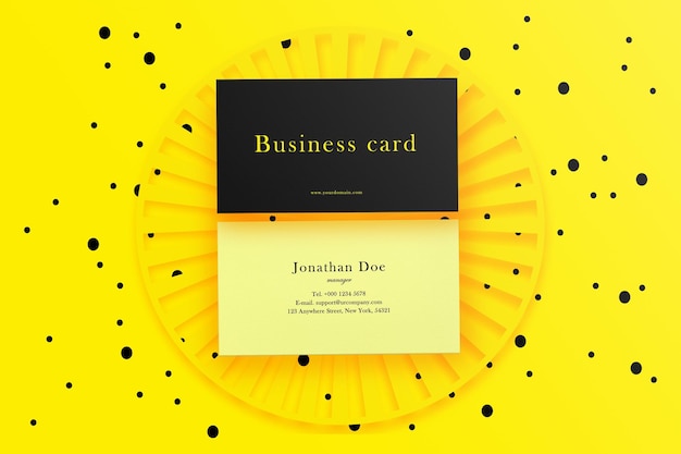 Minimal business card mockup premium psd