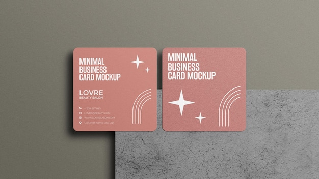 minimal business card mockup