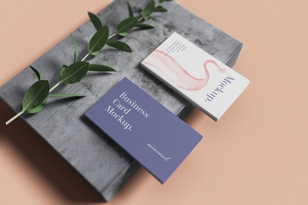 PSD minimal business card mockup