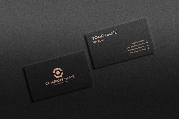 Minimal business card mockup