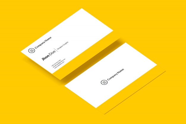 Minimal business card mockup