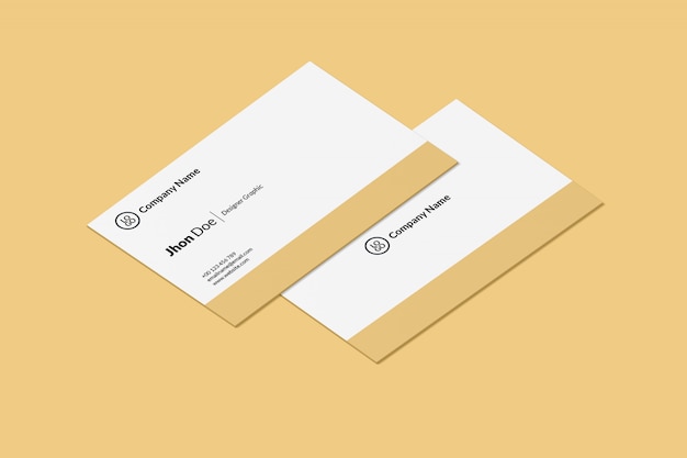 Minimal business card mockup