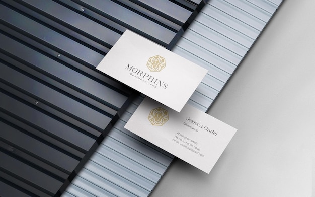 Minimal business card mockup