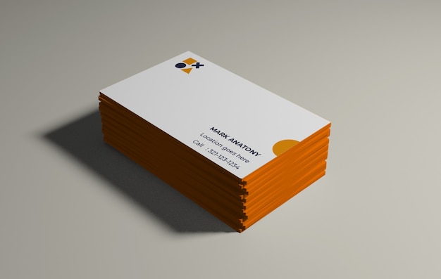 Minimal business card mockup