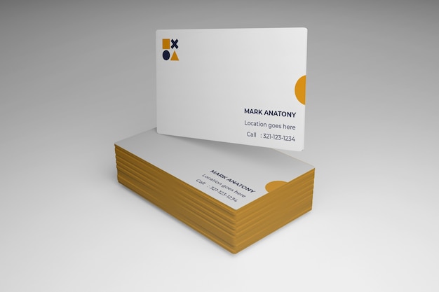 Minimal business card mockup