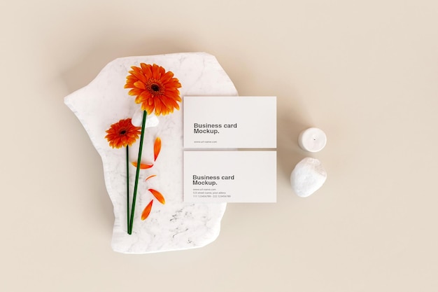 PSD minimal business card mockup