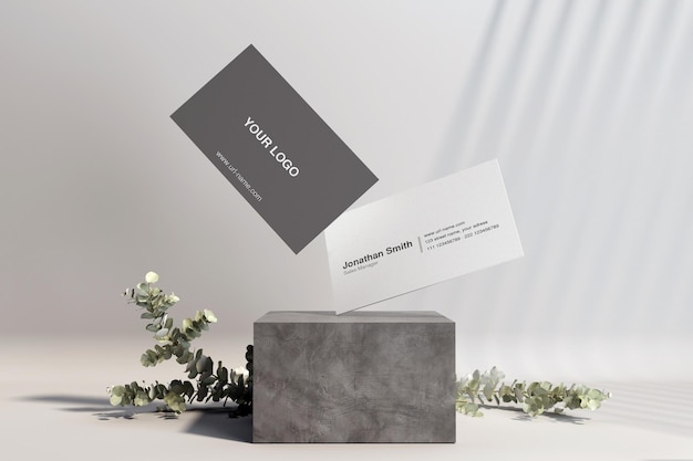 Minimal business card mockup