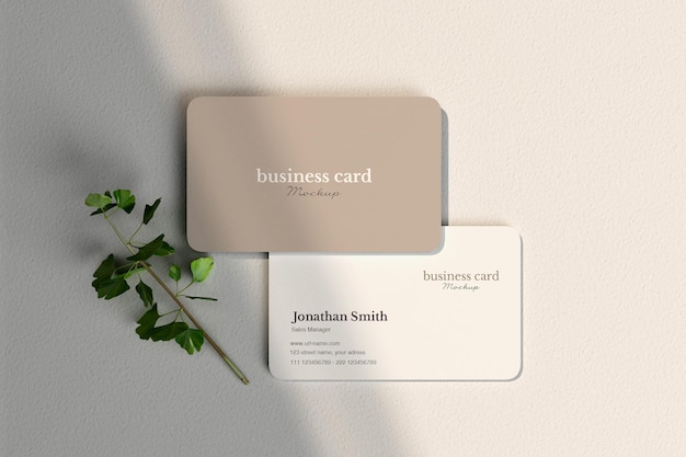 Minimal business card mockup