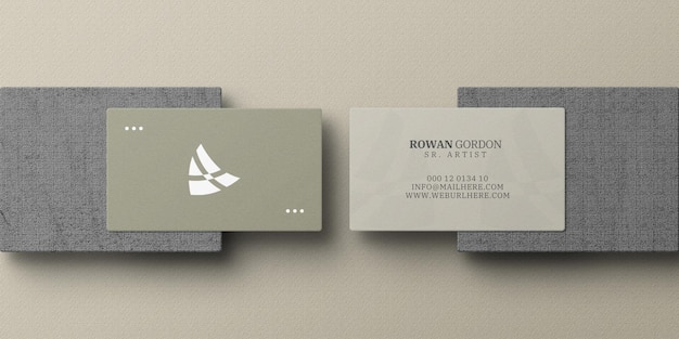 minimal business card mockup