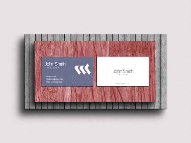 Minimal business card mockup