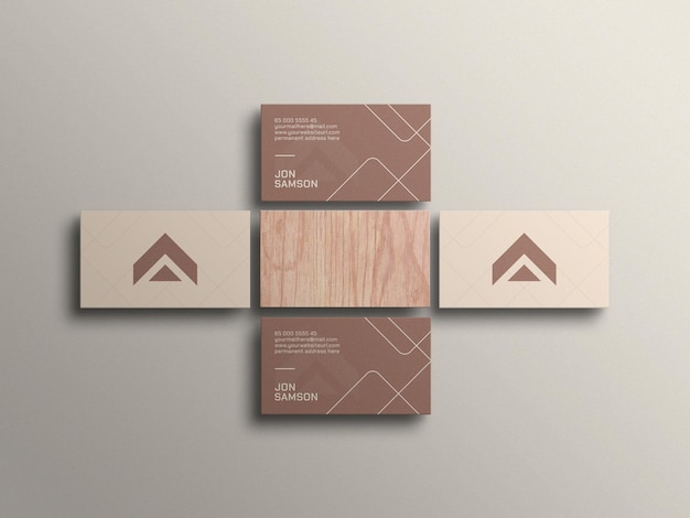 Minimal business card mockup