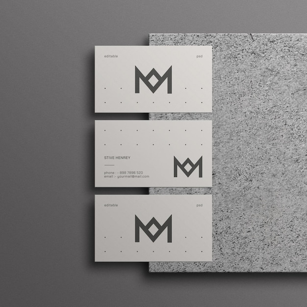 Minimal business card mockup