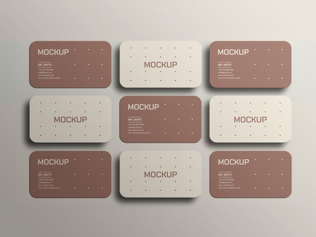 Minimal business card mockup